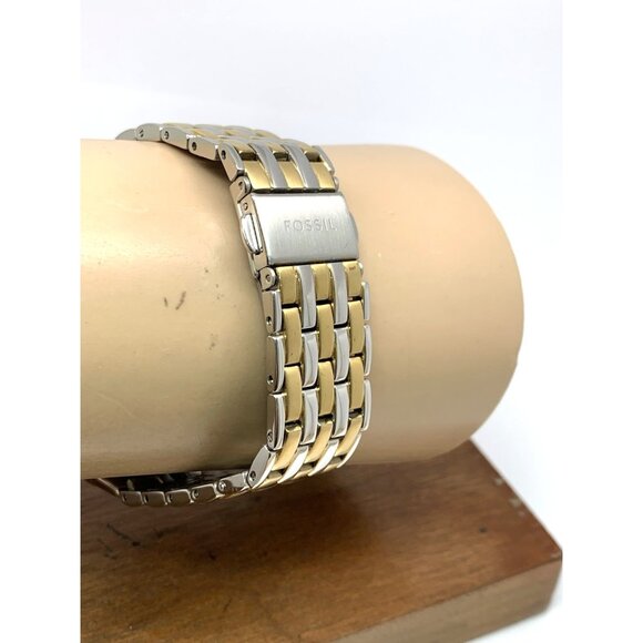 Fossil Women's Watch ES5305 Raquel Quartz Tank Two Tone Stainless Steel 26mm - Picture 9 of 13